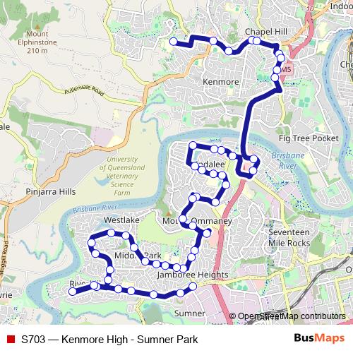 S703 bus Line Map