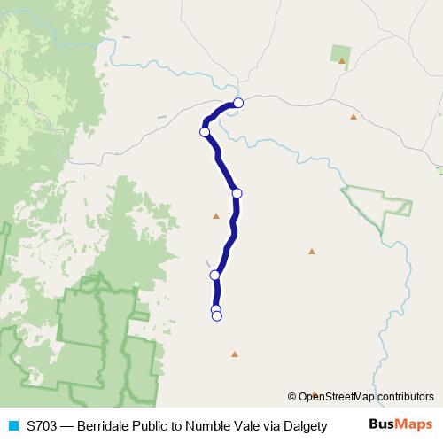 S703 bus Line Map