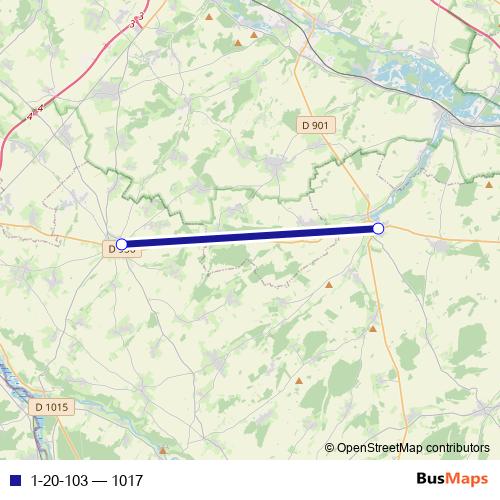 1-20-103 bus Line Map