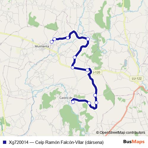 Xg720014 bus Line Map