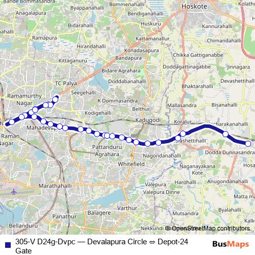 305-V D24g-Dvpc bus Line Map