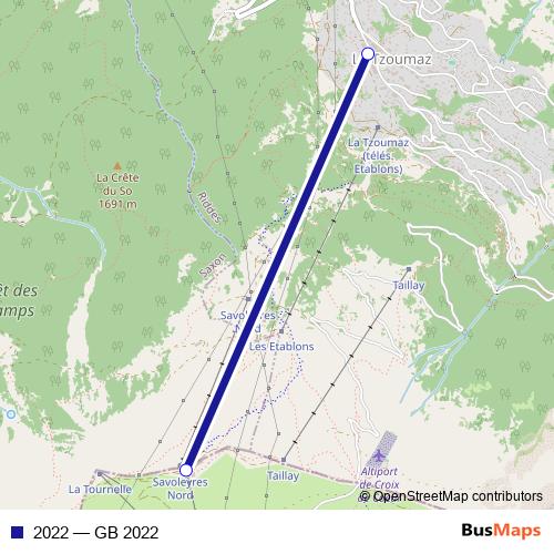 2022 cable-car Line Map