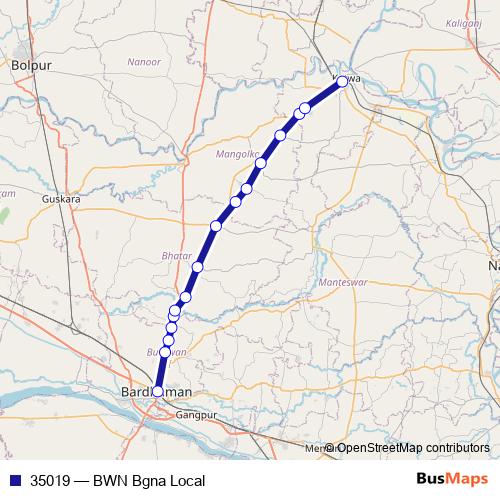 35019 rail Line Map