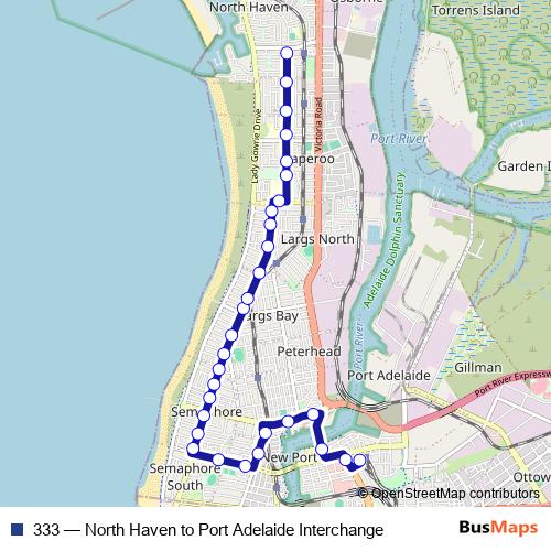 333 bus Line Map