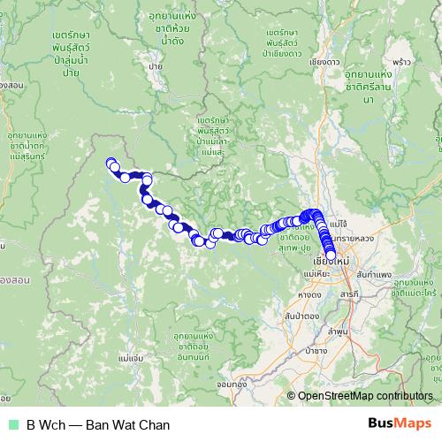 B Wch bus Line Map