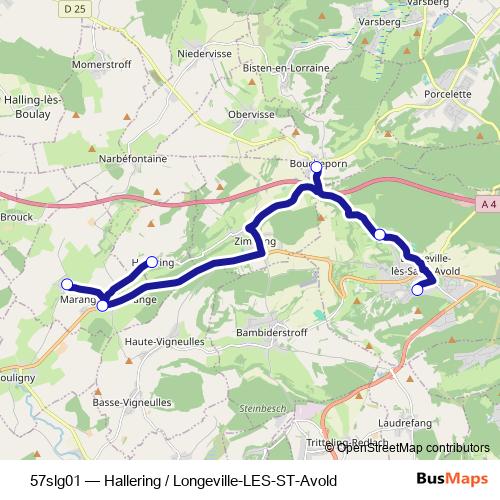 57slg01 bus Line Map
