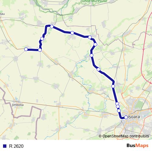 R 2620 rail Line Map
