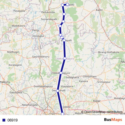 06919 bus Line Map