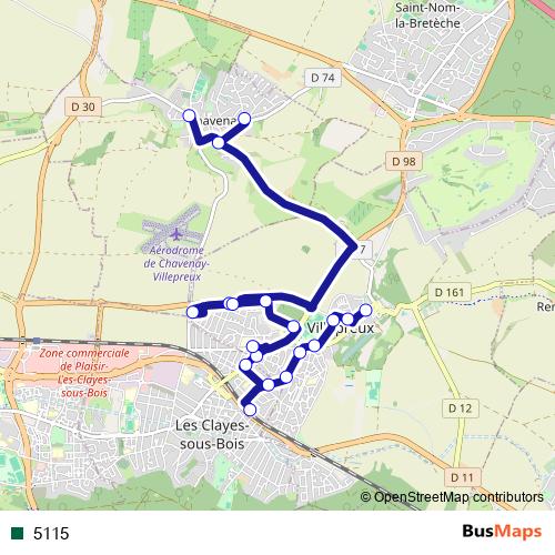 5115 bus Line Map