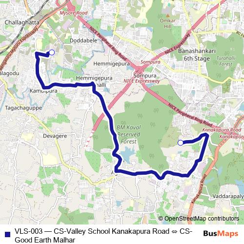 VLS-003 bus Line Map