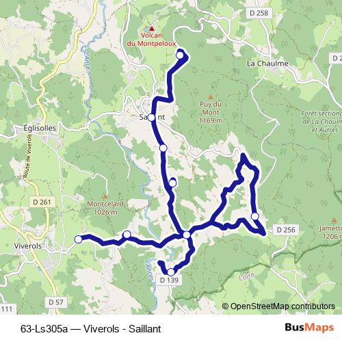 63-Ls305a bus Line Map