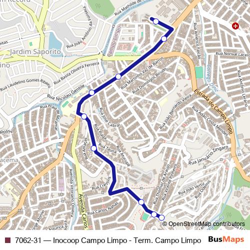 7062-31 bus Line Map