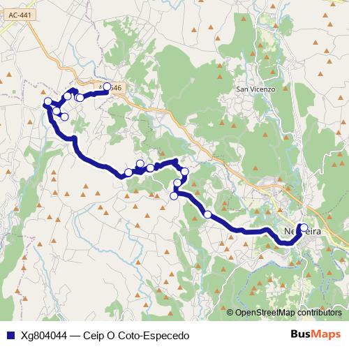 Xg804044 bus Line Map