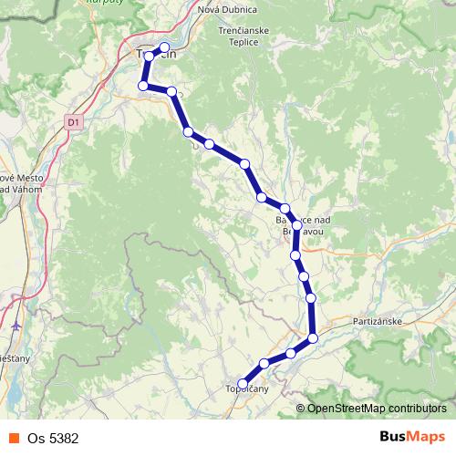 Os 5382 rail Line Map