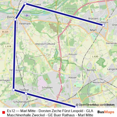 Es12 bus Line Map