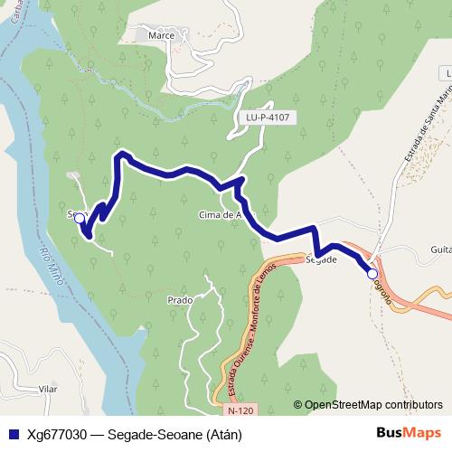 Xg677030 bus Line Map