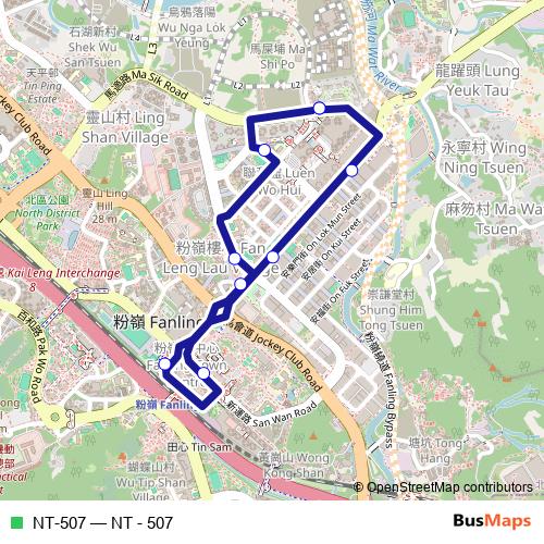 NT-507 bus Line Map