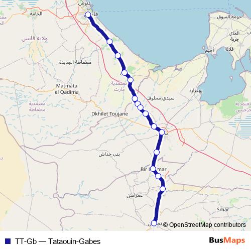 TT-Gb bus Line Map