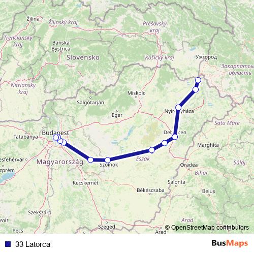 33 Latorca rail Line Map
