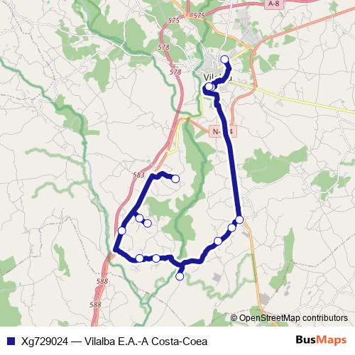 Xg729024 bus Line Map