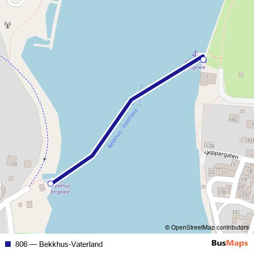 806 ferry Line Map