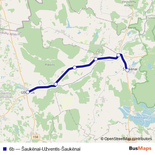 6b bus Line Map