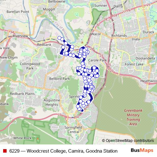 6229 bus Line Map