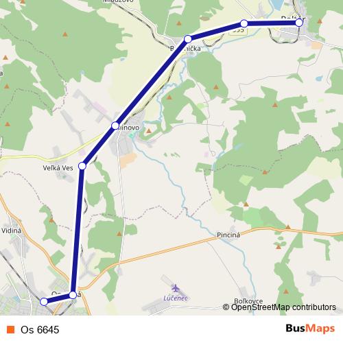 Os 6645 rail Line Map