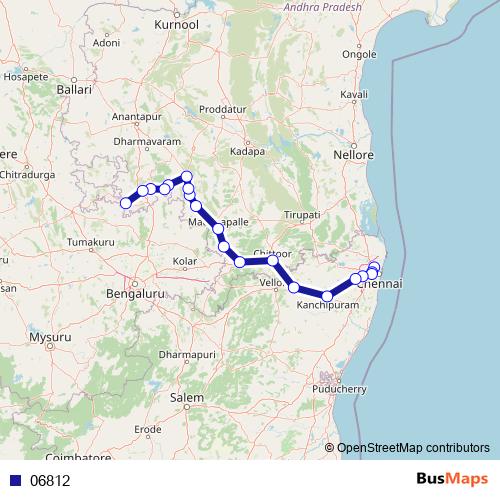 06812 bus Line Map