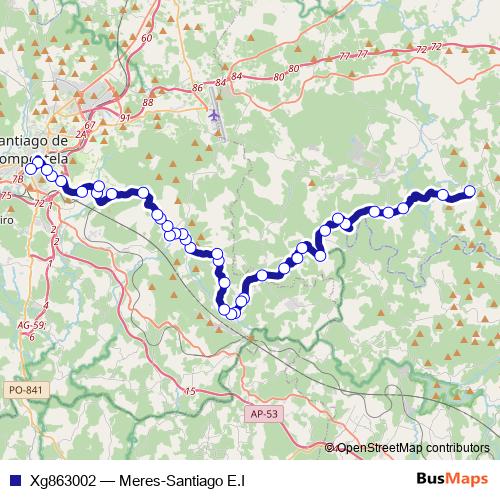 Xg863002 bus Line Map