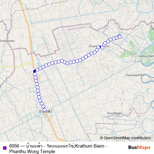 6056 bus Line Map