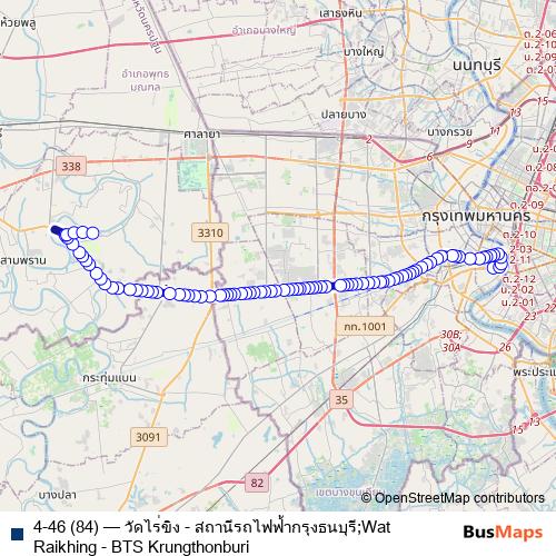 4-46 (84) bus Line Map
