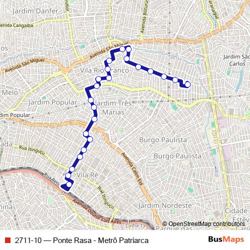 2711-10 bus Line Map