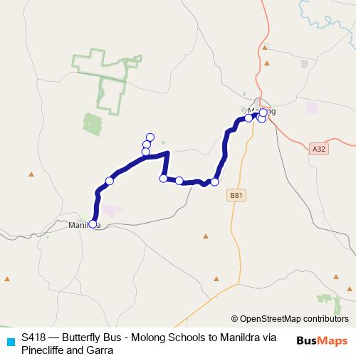 S418 bus Line Map