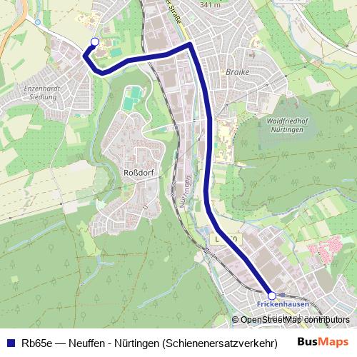 Rb65e bus Line Map
