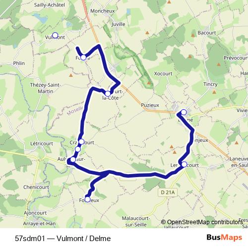 57sdm01 bus Line Map