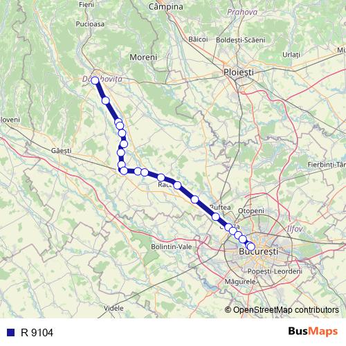 R 9104 rail Line Map