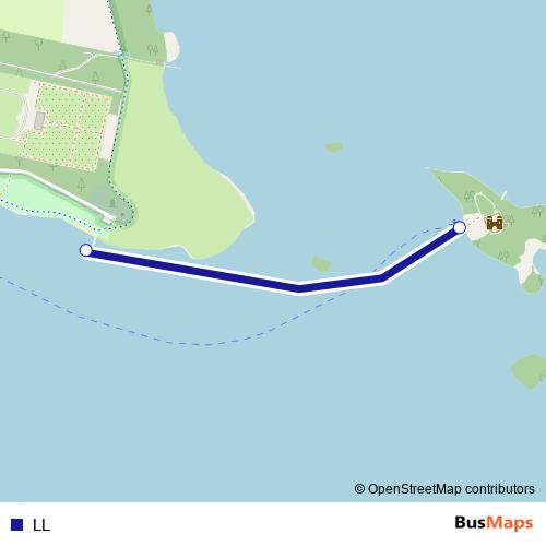 LL ferry Line Map