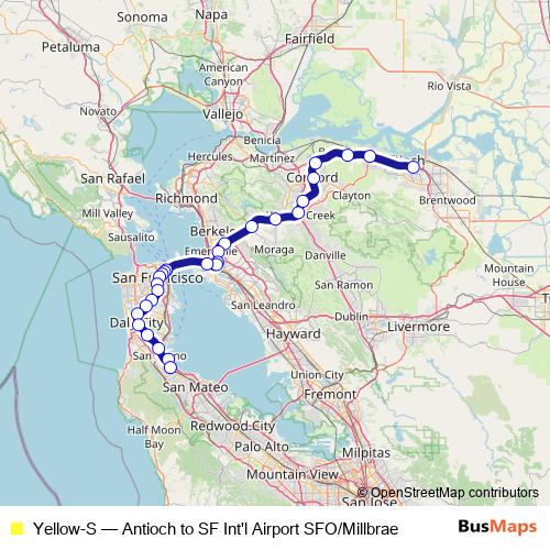 Yellow-S metro Line Map