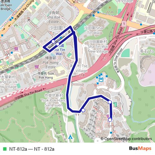 NT-812a bus Line Map