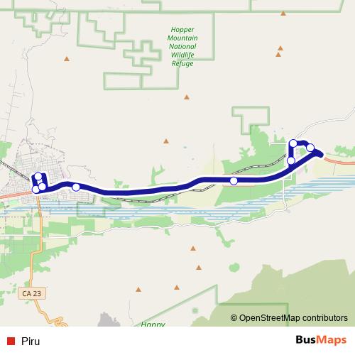 Piru bus Line Map