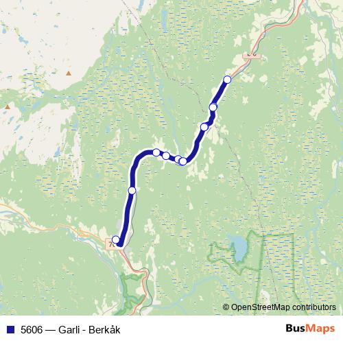 5606 bus Line Map