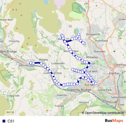 C81 bus Line Map
