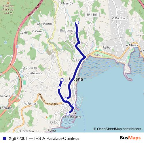 Xg672001 bus Line Map