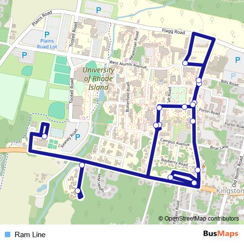 Ram Line bus Line Map