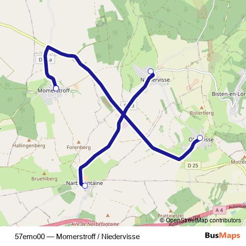 57emo00 bus Line Map