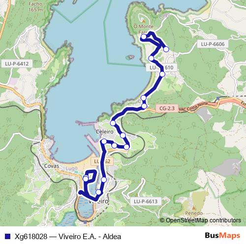 Xg618028 bus Line Map
