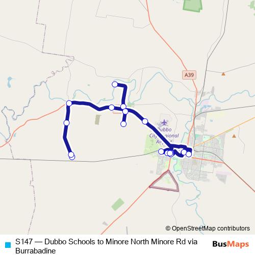 S147 bus Line Map