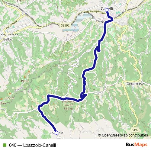 040 bus Line Map