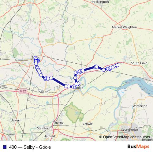 400 bus Line Map